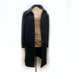 Worthington Large Wool Trench Coat Black